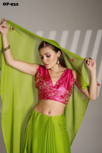 LAXMINAM OP-932 DESIGNER CHIFFON SAREE WHOLESALER IN INDIA